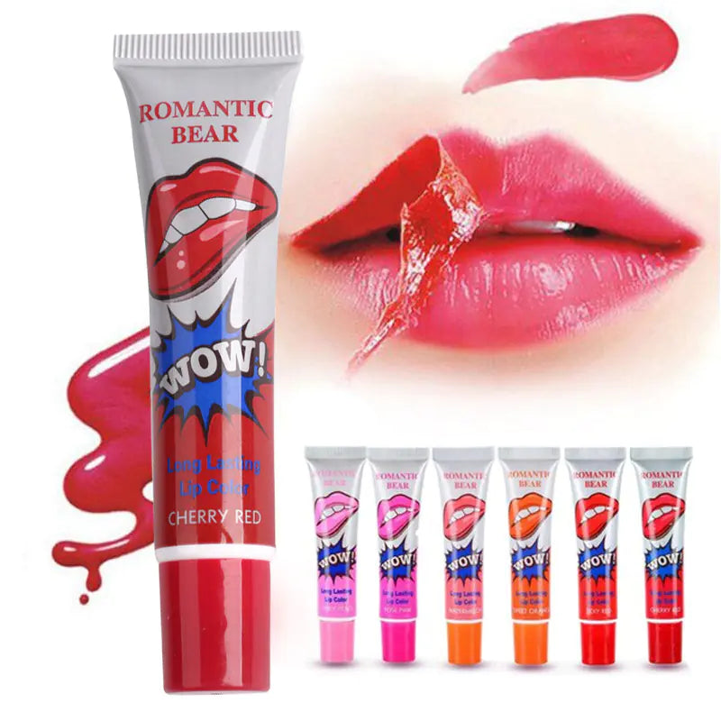 6 Colors Waterproof Peel Off Liquid Lipstick Makeup