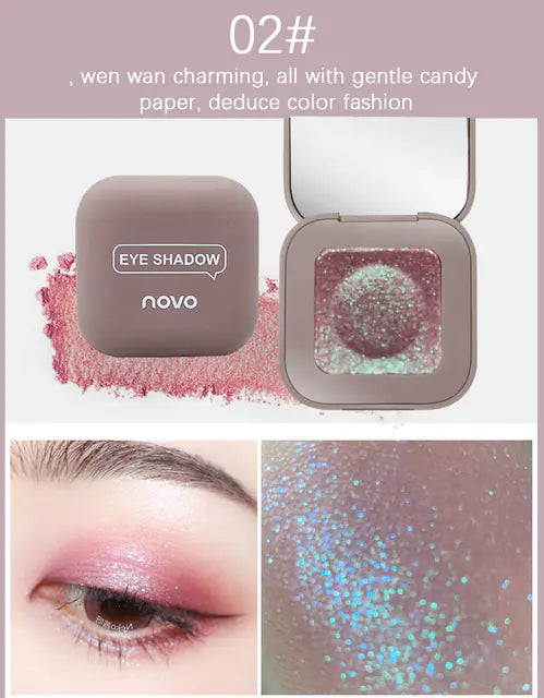 1pc New Fingertip Eyeshadow Palette - Long-lasting Sparkle