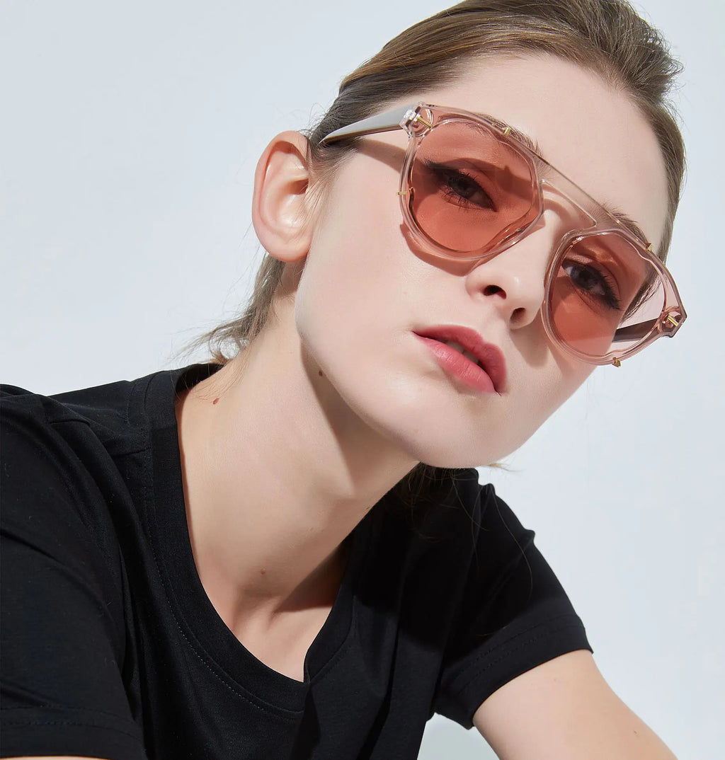 2019 Women's Retro Round Sunglasses Large Frame