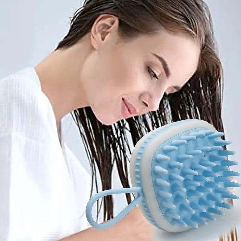 Portable Hair Scalp Massager: Soft & Flexible Design