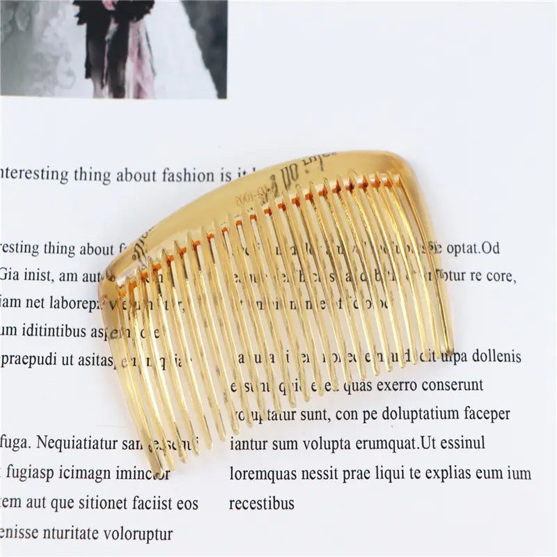 23-Tooth Plastic Hair Comb for DIY Hair Accessories
