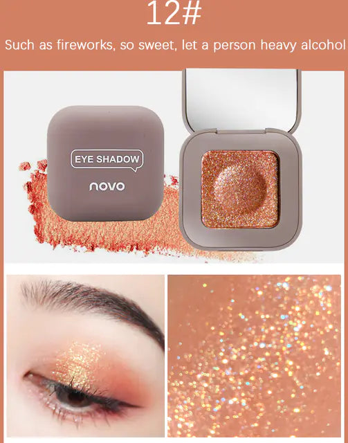 1pc New Fingertip Eyeshadow Palette - Long-lasting Sparkle