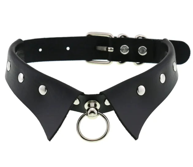 Personalized Punk Leather Collar Necklace Simple And Fashionable