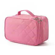 Women's Waterproof Double-Layer Travel Makeup Bag