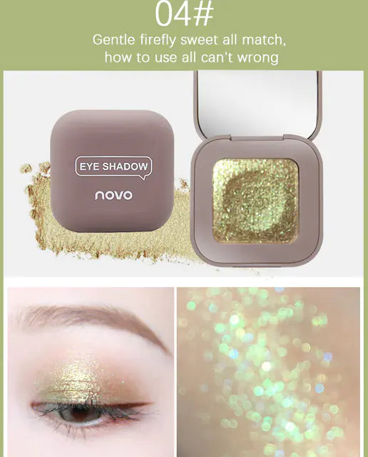 1pc New Fingertip Eyeshadow Palette - Long-lasting Sparkle