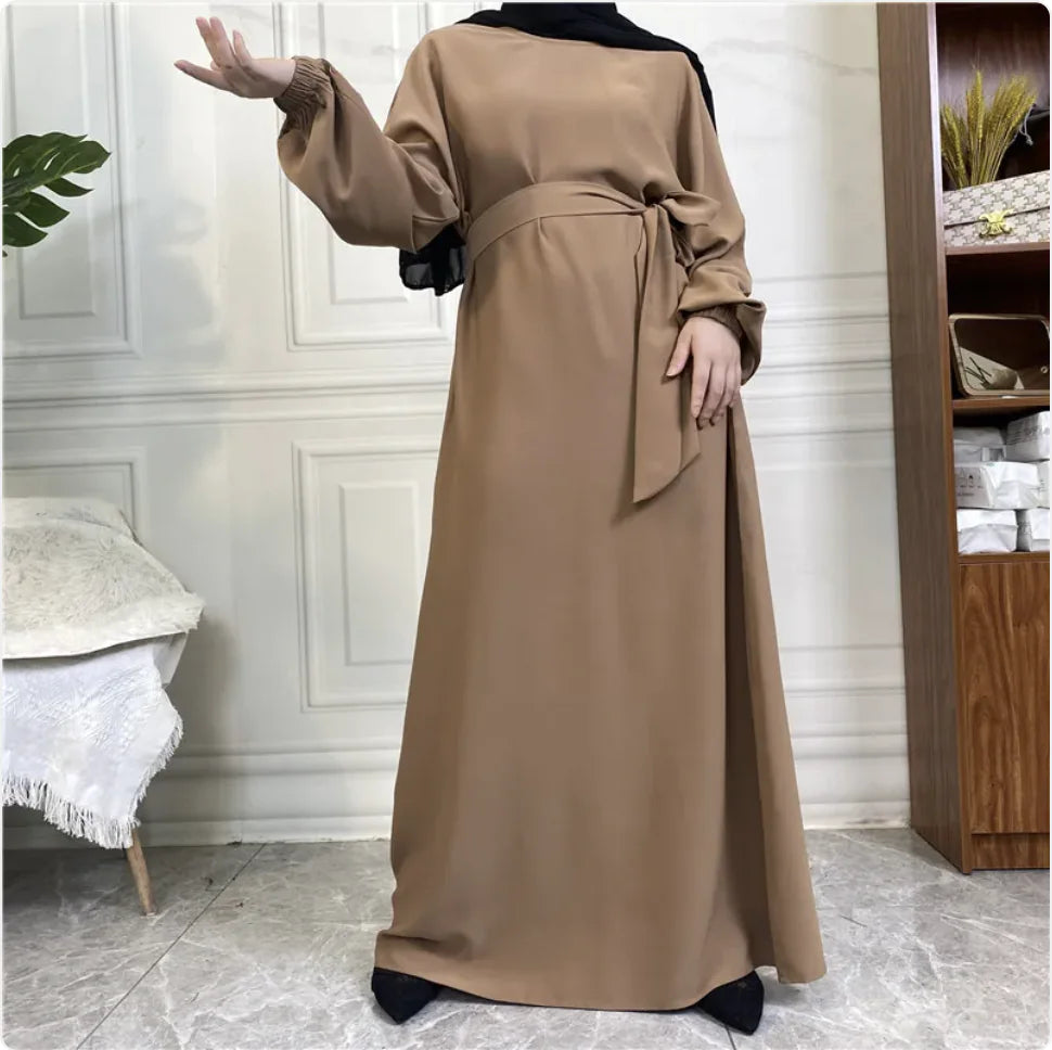 Women's Casual Long Sleeve Pocket Maxi Dress