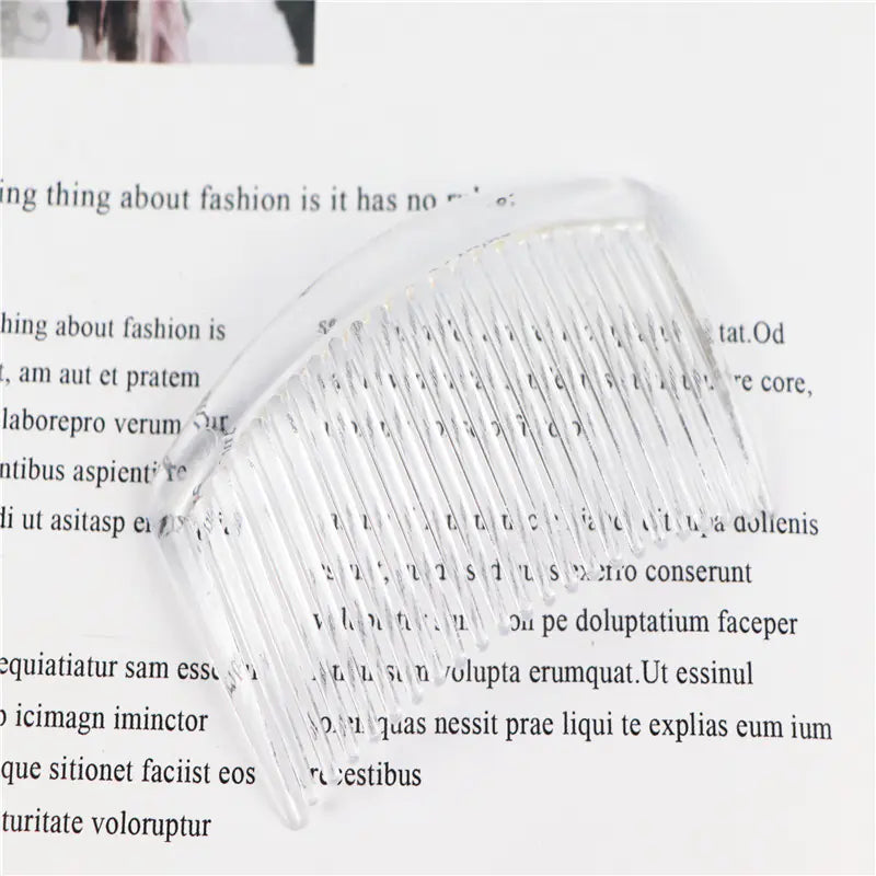 23-Tooth Plastic Hair Comb for DIY Hair Accessories