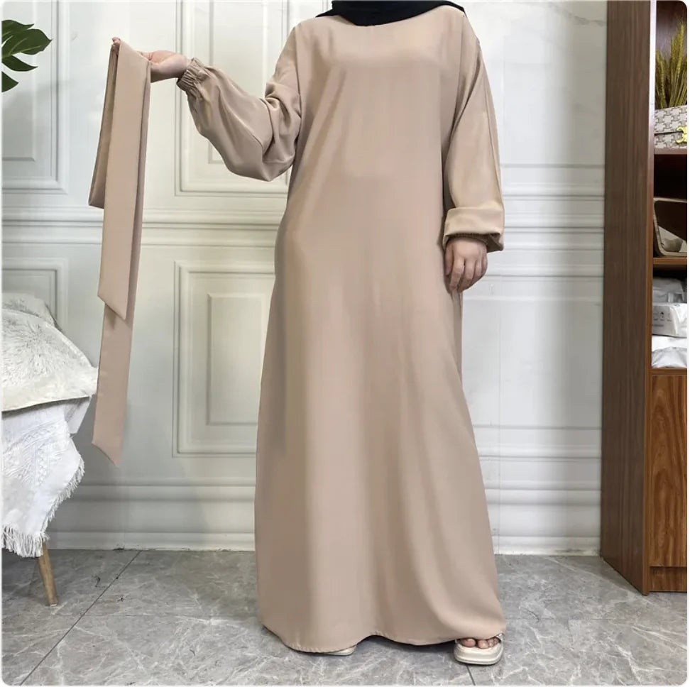 Women's Casual Long Sleeve Pocket Maxi Dress