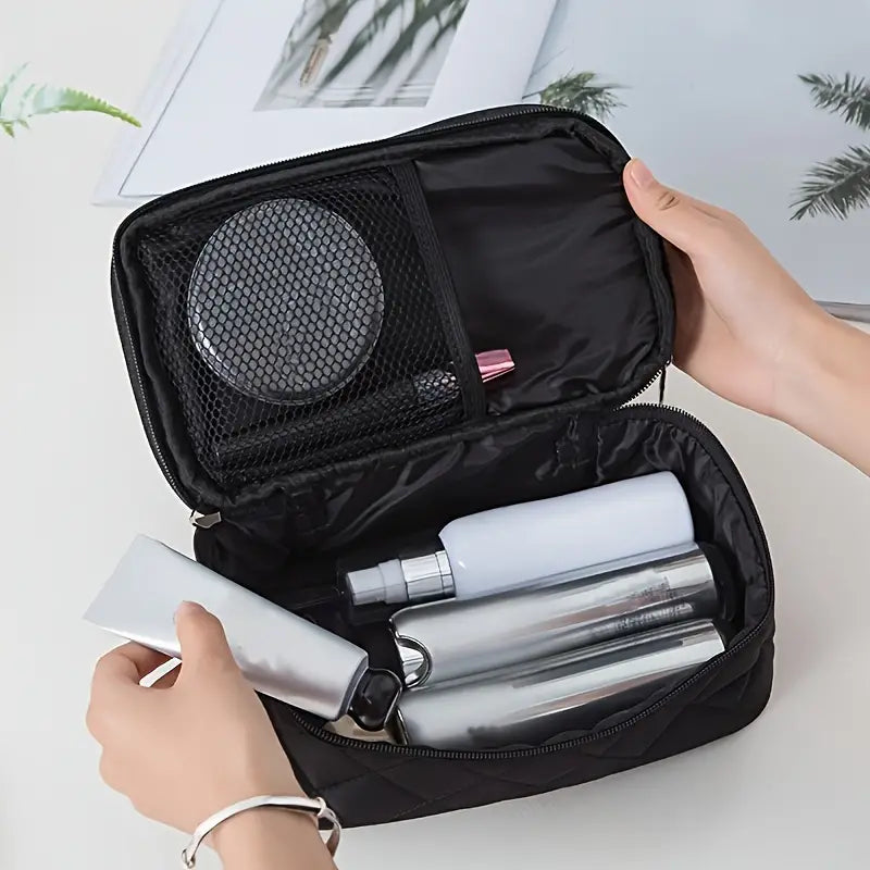 Women's Waterproof Double-Layer Travel Makeup Bag