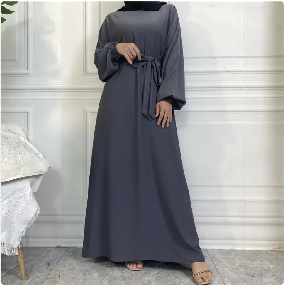Women's Casual Long Sleeve Pocket Maxi Dress