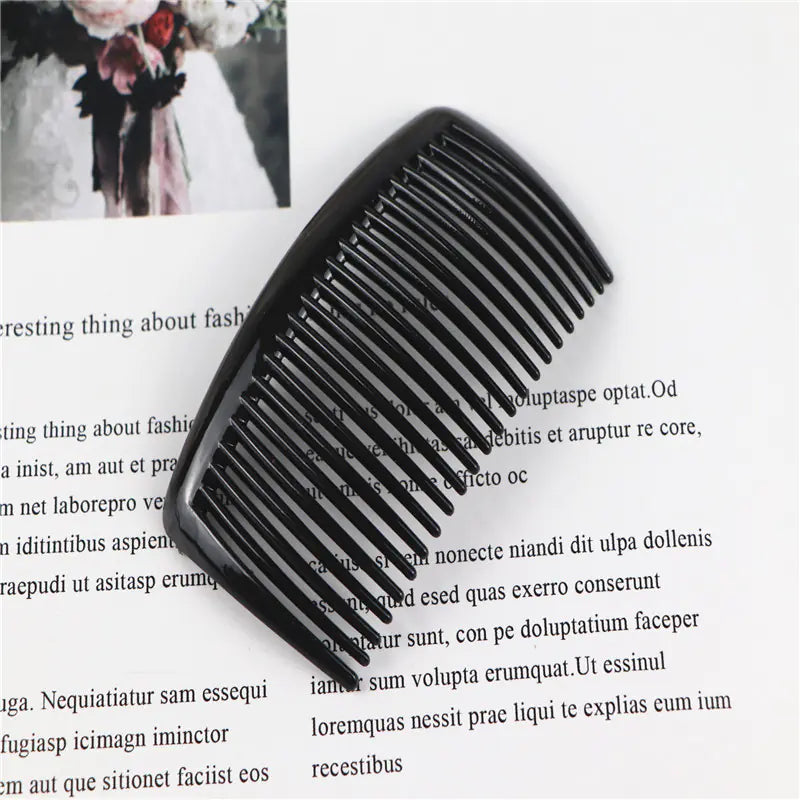 23-Tooth Plastic Hair Comb for DIY Hair Accessories
