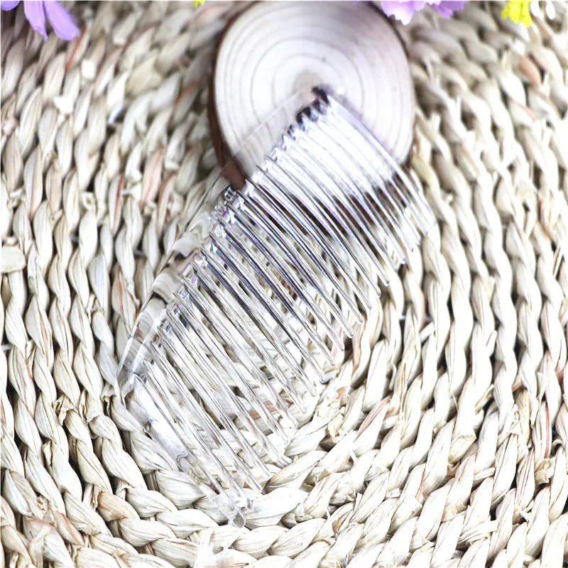 23-Tooth Plastic Hair Comb for DIY Hair Accessories