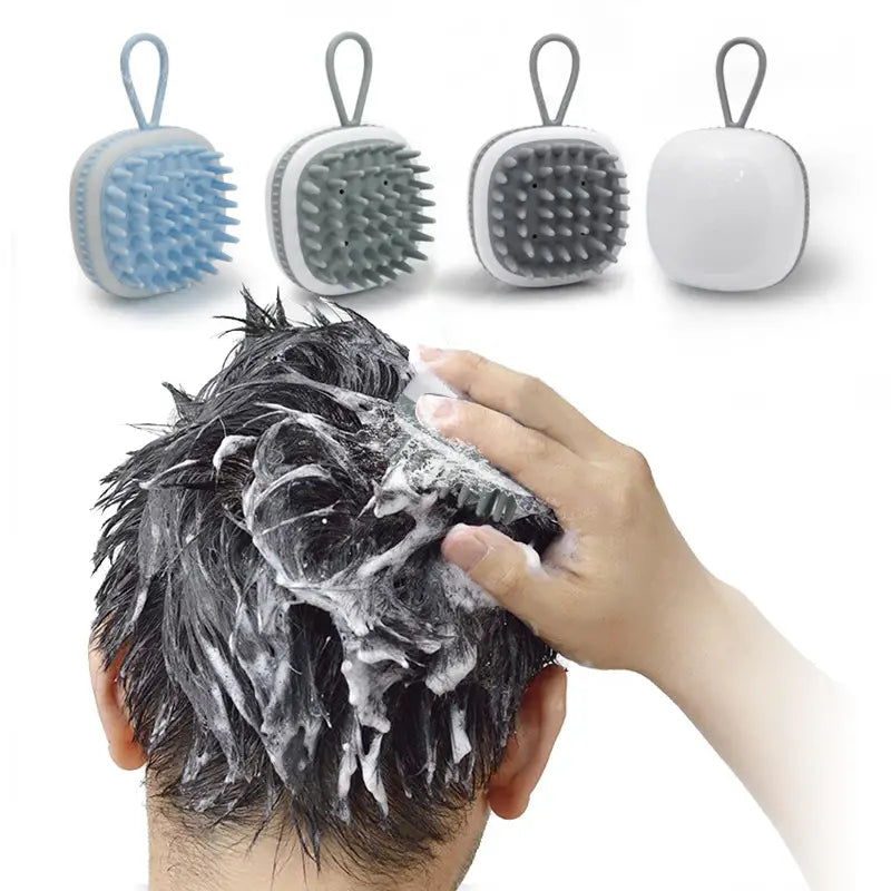 Portable Hair Scalp Massager: Soft & Flexible Design
