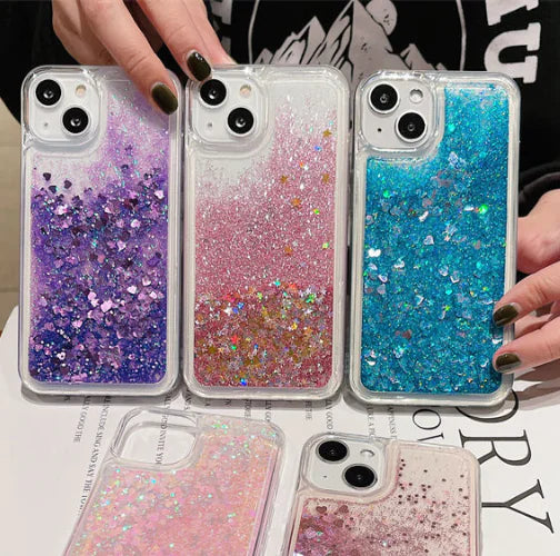 Creative Soft White Glitter Liquid Case for iPhone 11