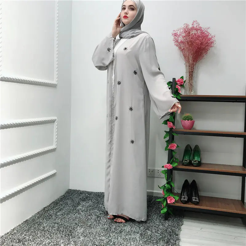 Fashion Dubai Handcrafted Embroidered Islamic Robe