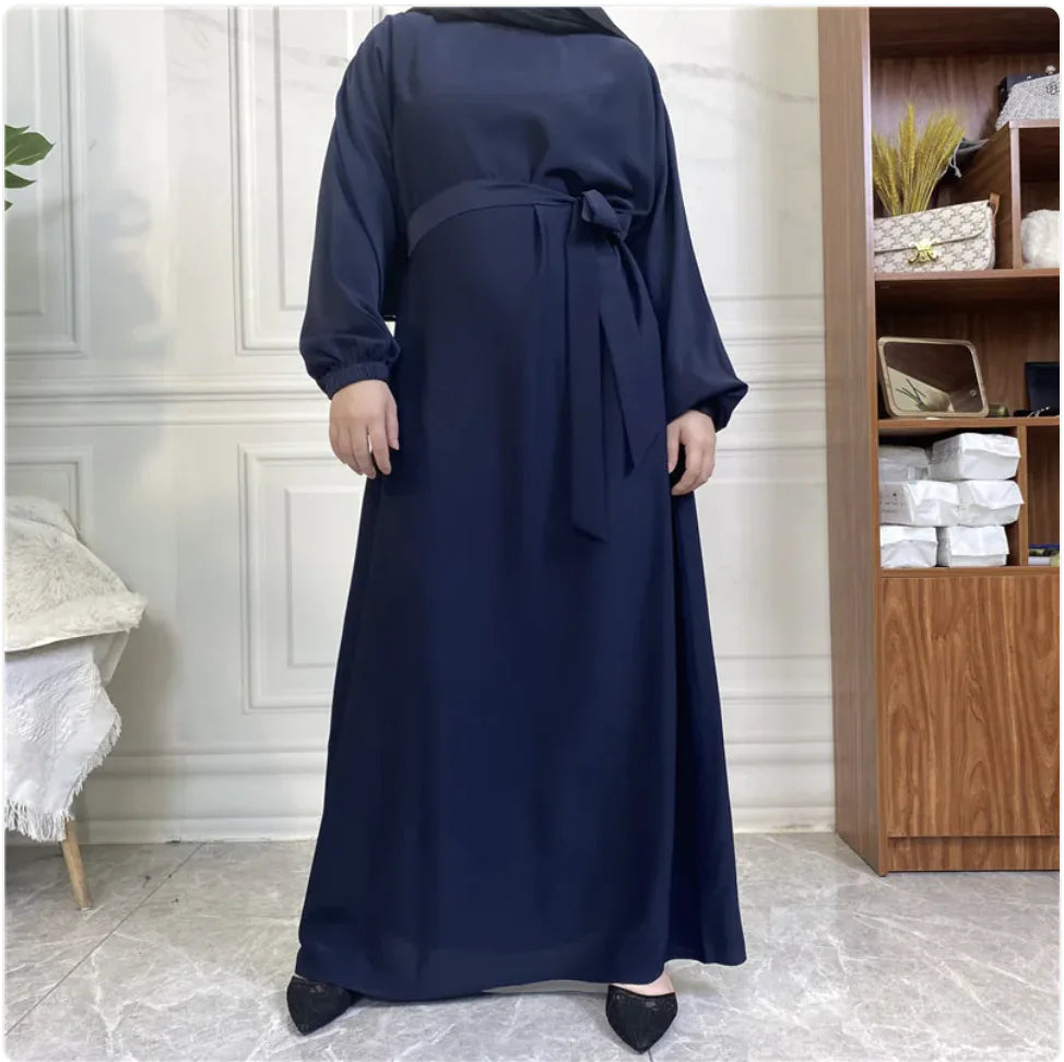 Women's Casual Long Sleeve Pocket Maxi Dress