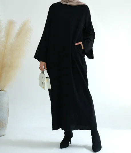 Eid Muslim Prayer Outfit with Long Robe and Kaftan