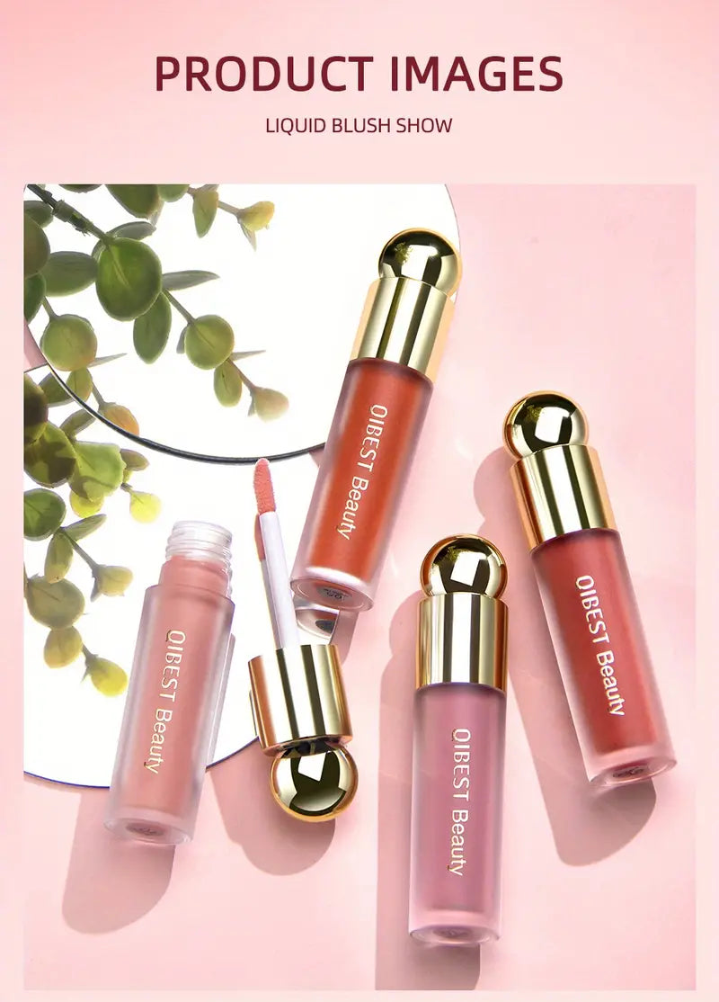 5-Color Long-Lasting Liquid Blush with Hydration