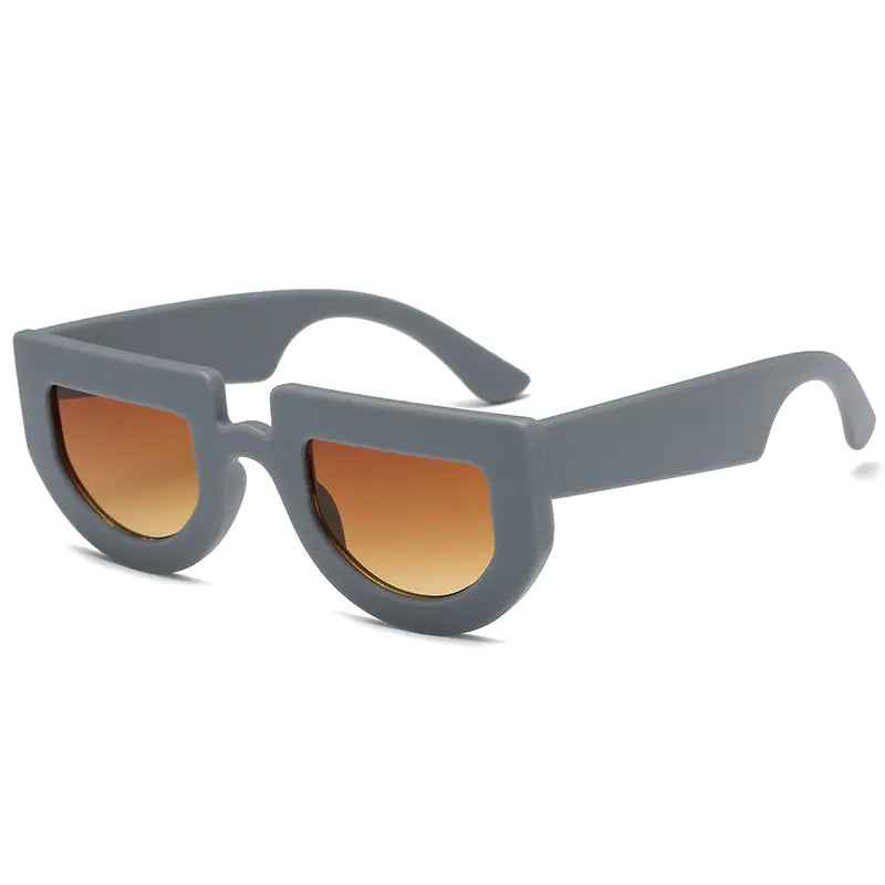 Retro Irregular Thick Frame Sunglasses S8045
