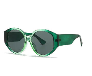 Retro Round Gradient Sunglasses for Women (Single Piece)