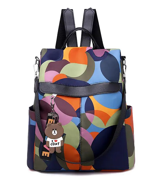 Women's Oxford Cloth Travel Backpack for Moms