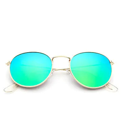 Retro Round Metal Sunglasses for Women (Fashion Style)