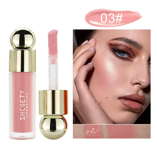 5-Color Long-Lasting Liquid Blush with Hydration