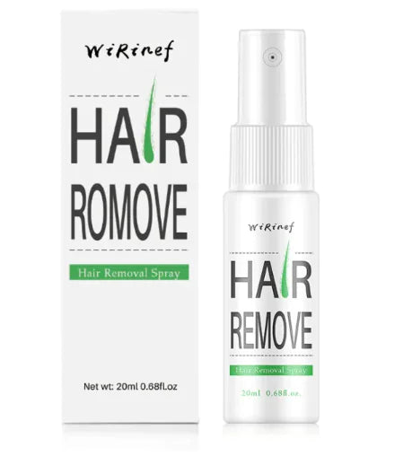 Hair growth inhibitory hair suppression spray gently moisturizes