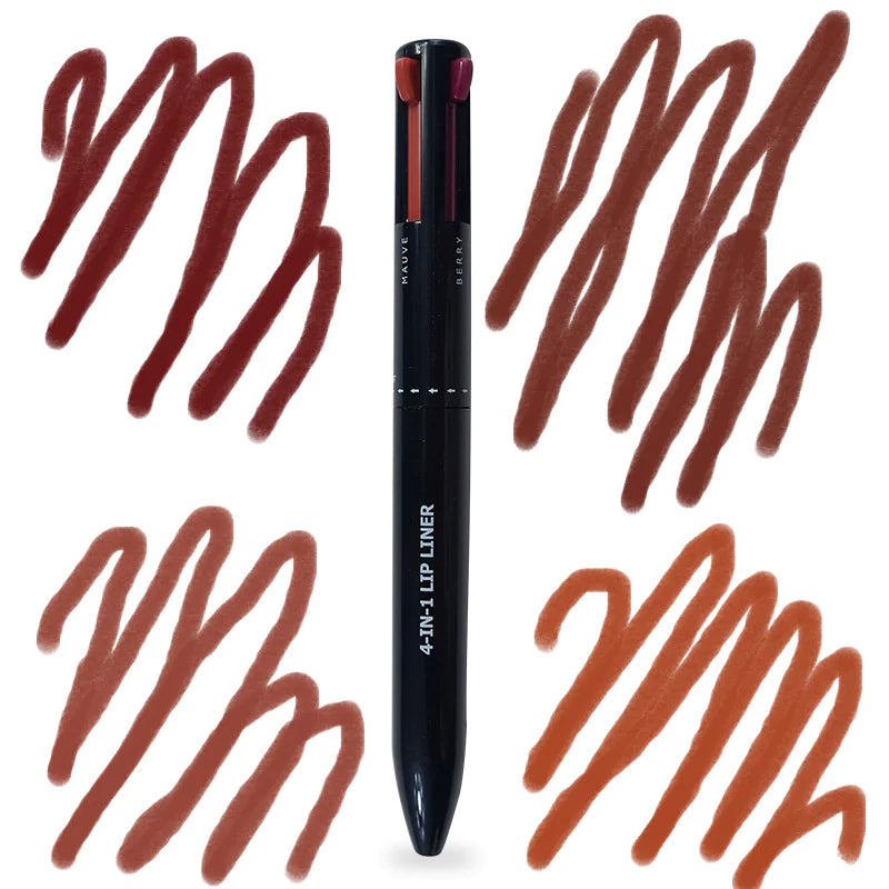 4-in-1 Waterproof Lip & Eyeliner Pencil