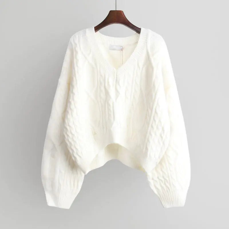 2023 Trendy Oversized Women's Knit Sweater for Fall