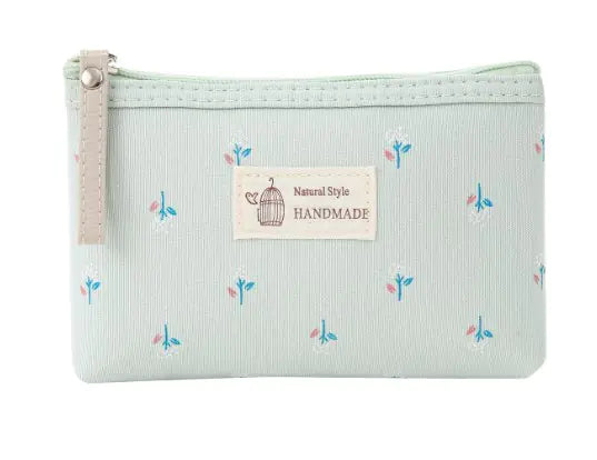 Women's Printed Canvas Travel Makeup Organizer Bag