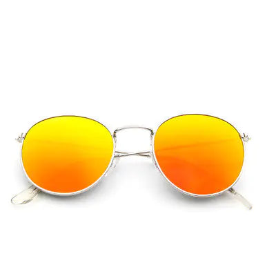 Retro Round Metal Sunglasses for Women (Fashion Style)