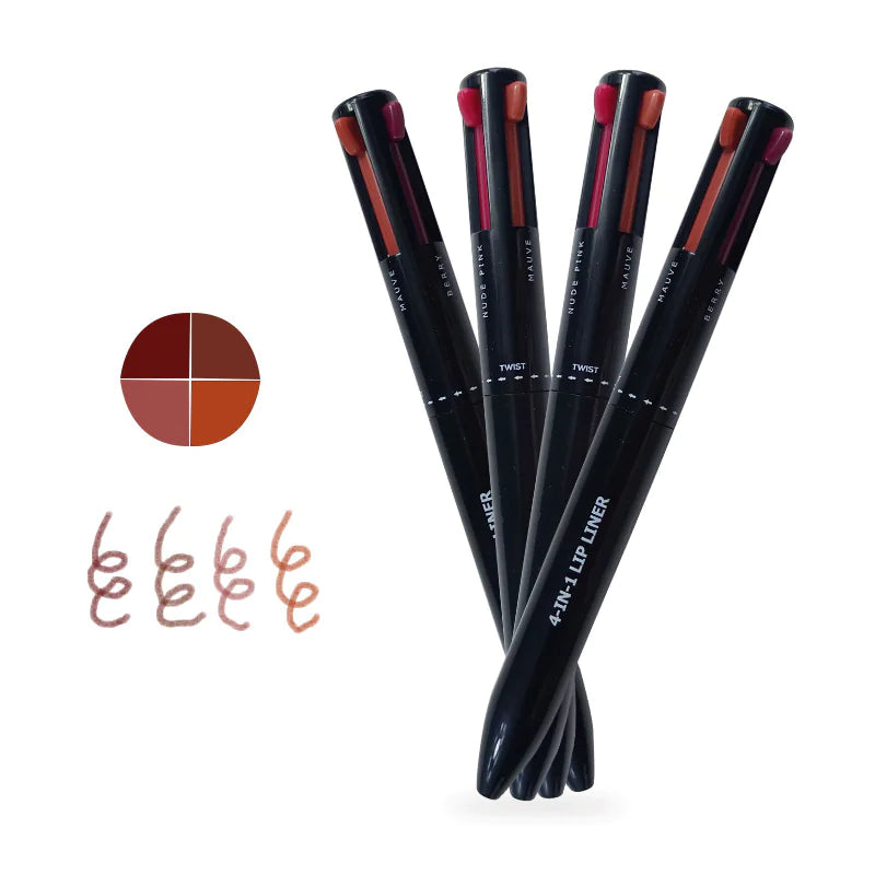 4-in-1 Waterproof Lip & Eyeliner Pencil