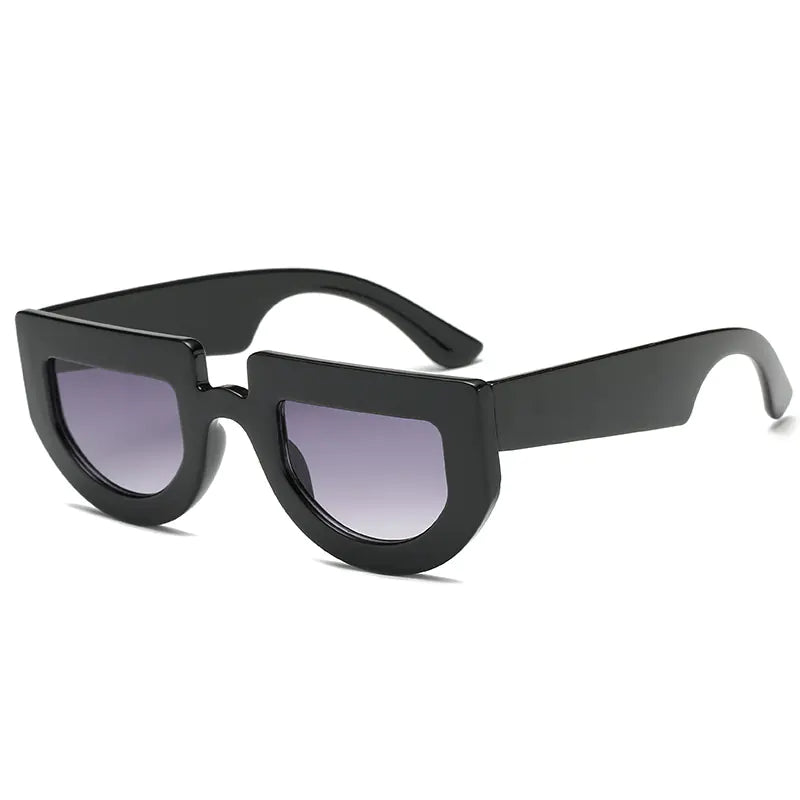 Retro Irregular Thick Frame Sunglasses S8045