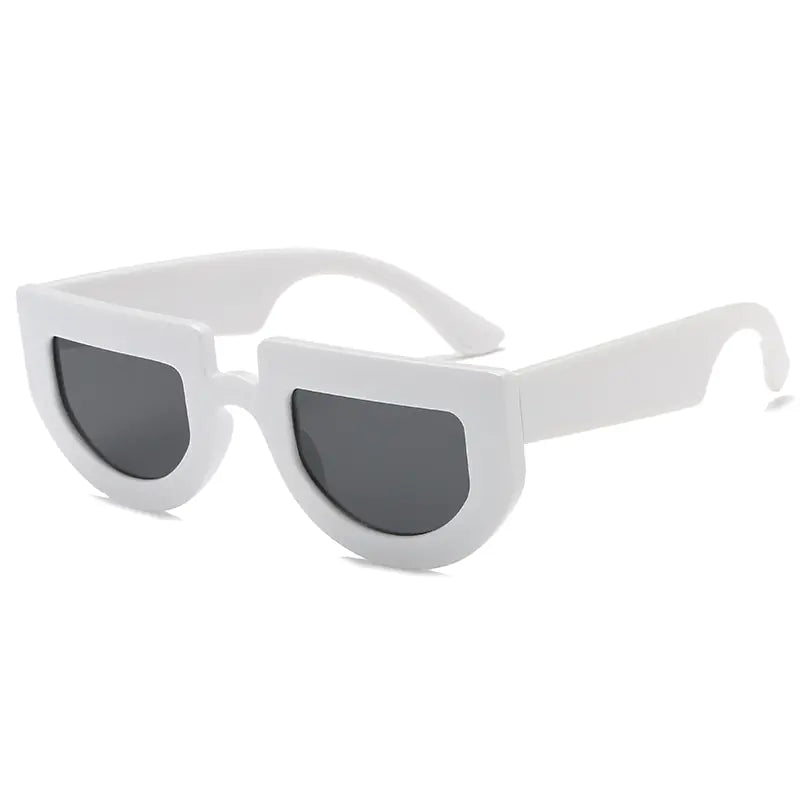 Retro Irregular Thick Frame Sunglasses S8045