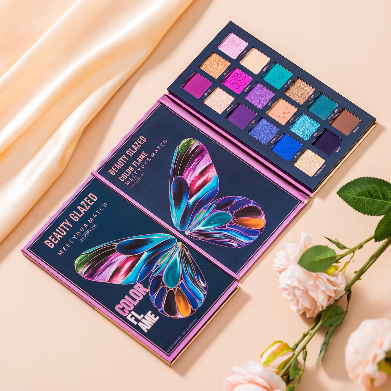 18-Color Butterfly Flame Eyeshadow Palette for Makeup