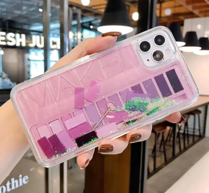 Fashion Liquid Eyeshadow Palette Phone Case for iPhone 11