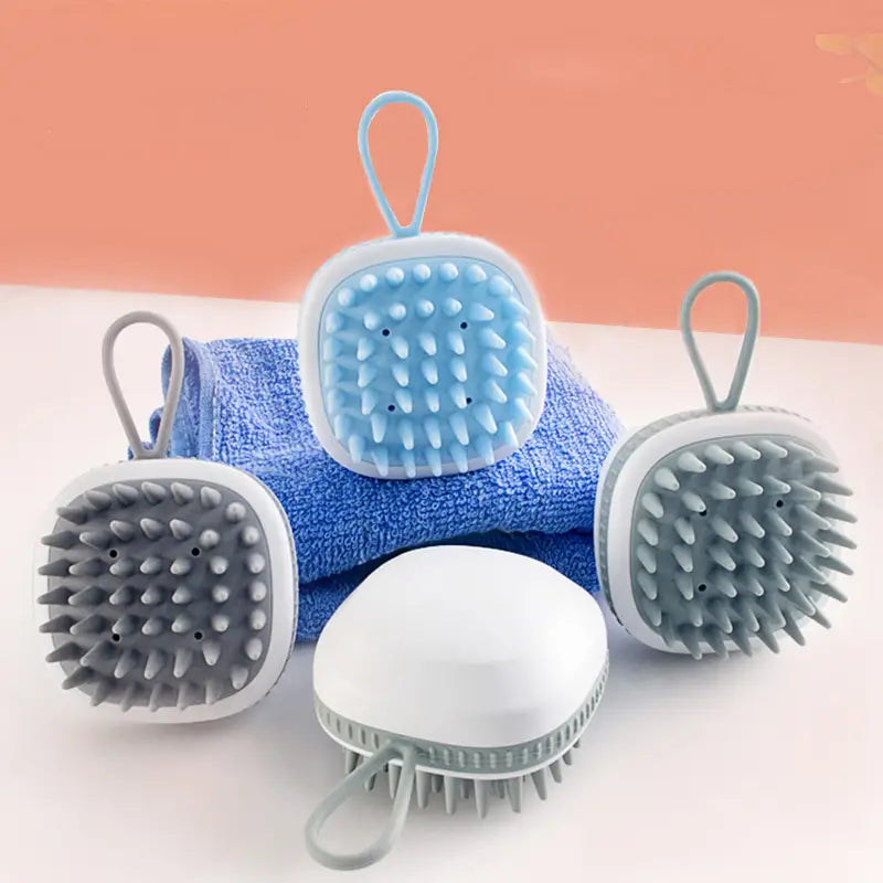 Portable Hair Scalp Massager: Soft & Flexible Design