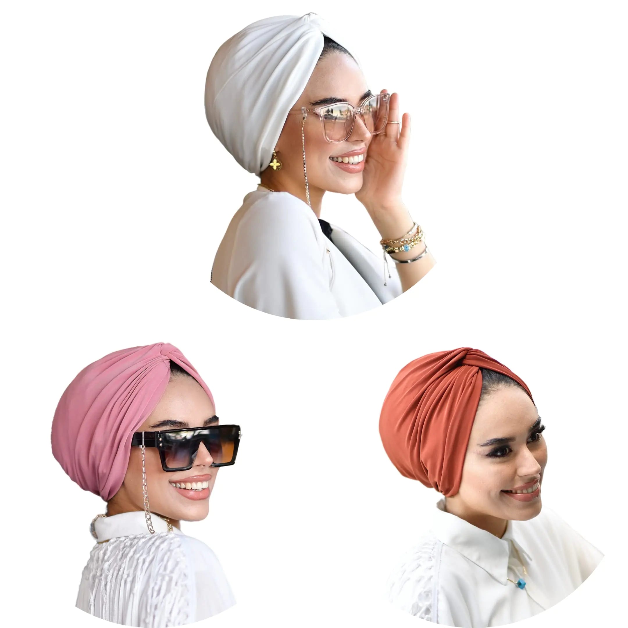 para life Knot Turbans-Turbans For Women-Hijab For Women|Hair Wraps-Chemo-Cancer Head Wraps For Women|Hijab Undercap-Instant Hijab (Knot Turban Black&White)