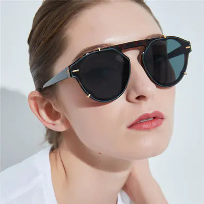 2019 Women's Retro Round Sunglasses Large Frame