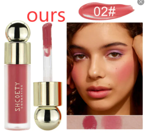 5-Color Long-Lasting Liquid Blush with Hydration