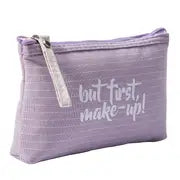 Portable Women's Zippered Cosmetic Bag for Travel