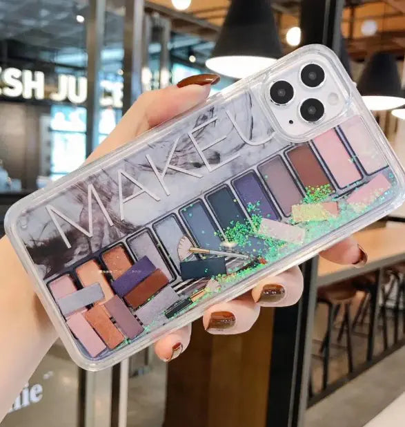 Fashion Liquid Eyeshadow Palette Phone Case for iPhone 11