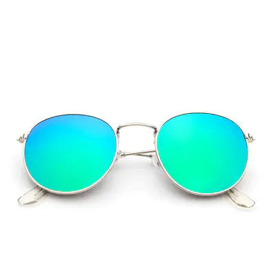 Retro Round Metal Sunglasses for Women (Fashion Style)