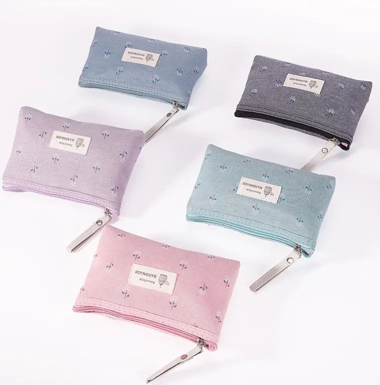 Women's Printed Canvas Travel Makeup Organizer Bag