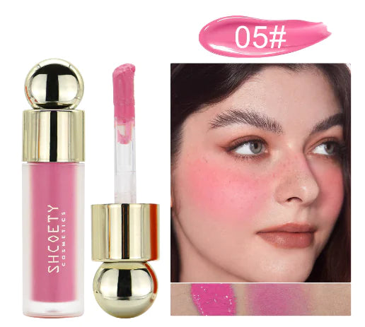 5-Color Long-Lasting Liquid Blush with Hydration