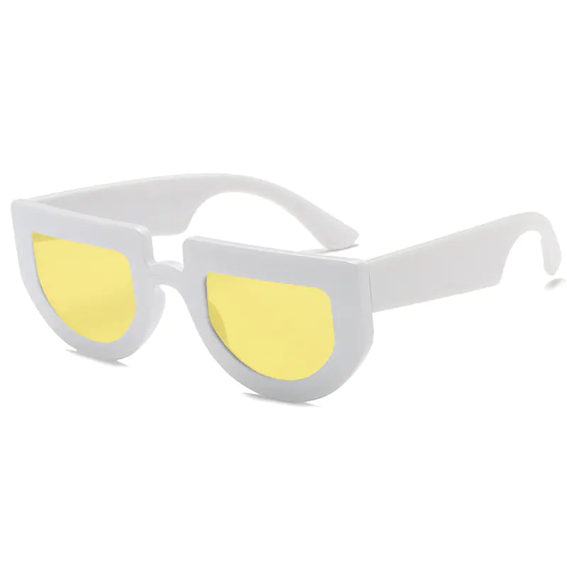 Retro Irregular Thick Frame Sunglasses S8045