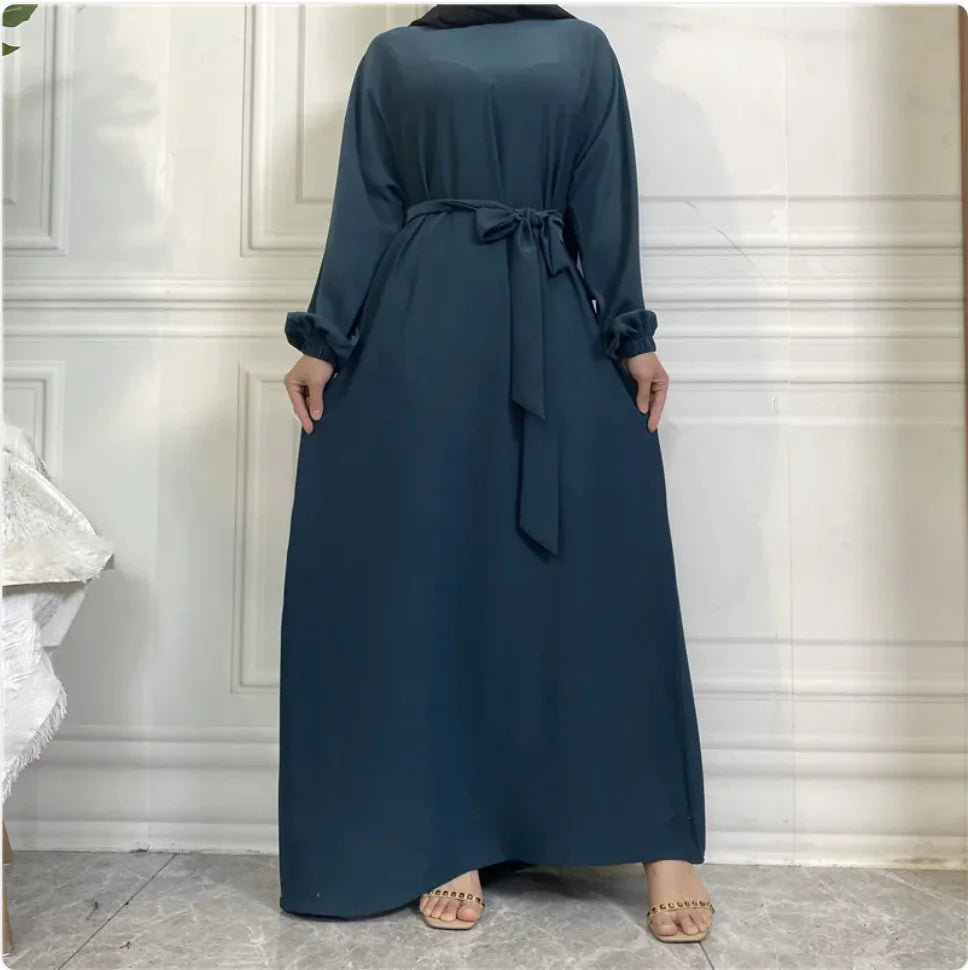 Women's Casual Long Sleeve Pocket Maxi Dress
