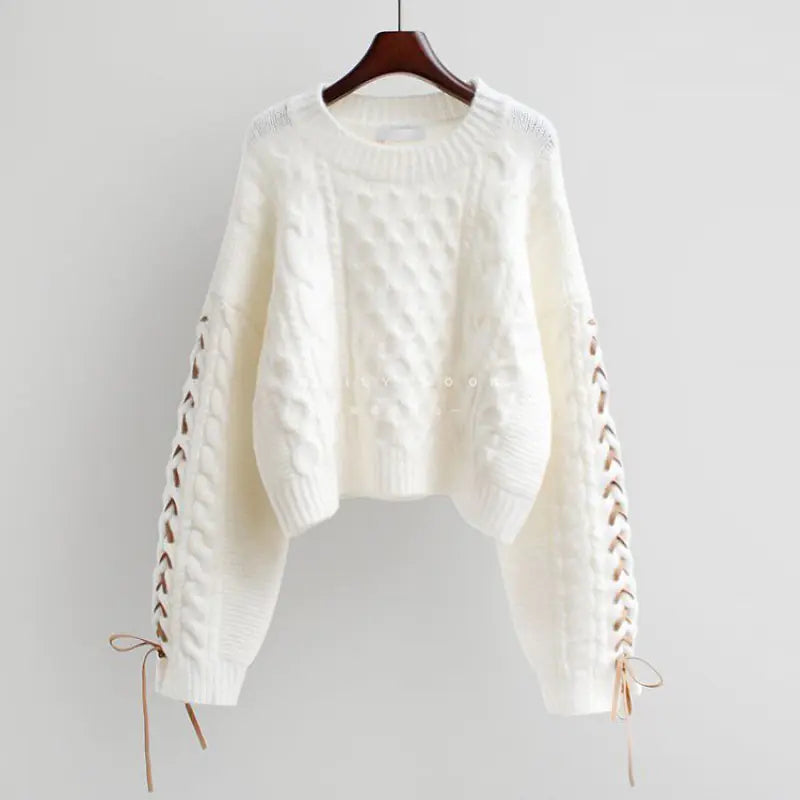 2023 Trendy Oversized Women's Knit Sweater for Fall
