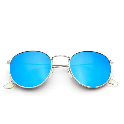 Retro Round Metal Sunglasses for Women (Fashion Style)